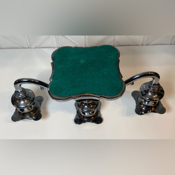 Candelabra with 3 Arms, Silver Plate, Heavy and Good Quality - Picture 4 of 6